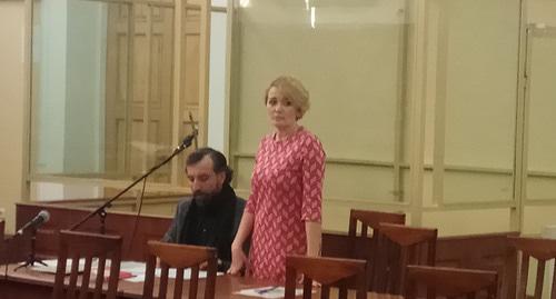 Анастасия Шевченко в зале суда. Фото Константина Волгина для "Кавказского узла" Анастасия Шевченко в зале суда. Фото Константина Волгина для "Кавказского узла"