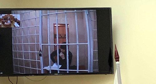Заседание Верховного суда России. На видеосвязи Ислама Гугов. Фото Олег Краснов для "Кавказского узла" Заседание Верховного суда России. На видеосвязи Ислама Гугов. Фото Олег Краснов для "Кавказского узла"