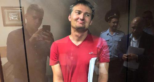 Михаил Беньяш в суде в Краснодаре, 25 сентября 2018 год. Фото Алексея Аведисяна. Михаил Беньяш в суде в Краснодаре, 25 сентября 2018 год. Фото Алексея Аведисяна.