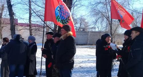 Митинг в Калаче-на-Дону. 15 февраля 2019 года. Фото Татьяны Филимоновой для "Кавказского узла" Митинг в Калаче-на-Дону. 15 февраля 2019 года. Фото Татьяны Филимоновой для "Кавказского узла"
