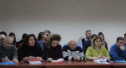 Заседание суда по делу об убийстве Цкаева. 25 февраля 2019 г. Фото Эммы Марзоевой для "Кавказского узла" Заседание суда по делу об убийстве Цкаева. 25 февраля 2019 г. Фото Эммы Марзоевой для "Кавказского узла"