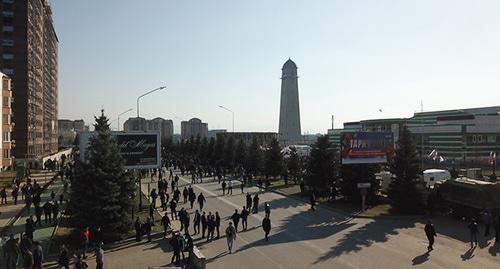 Митинг в Магасе. 26 марта 2019 г. Фото Умара Йовлоя для "Кавказского узла" Митинг в Магасе. 26 марта 2019 г. Фото Умара Йовлоя для "Кавказского узла"