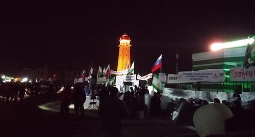 Митинг в Магасе. 26 марта 2019 г. Фото Умара Йовлоя для "Кавказского узла" Митинг в Магасе. 26 марта 2019 г. Фото Умара Йовлоя для "Кавказского узла"