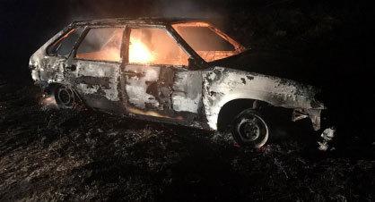 Уничтоженный автомобиль причастных к нападению на полицейских в Баксанском районе. Фото: Преcc-служба СКР.http://kbr.sledcom.ru/news/item/1328129/ Уничтоженный автомобиль причастных к нападению на полицейских в Баксанском районе. Фото: Преcc-служба СКР.http://kbr.sledcom.ru/news/item/1328129/