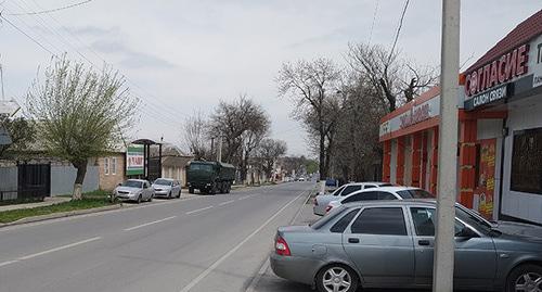 Военная техника возле офиса "Машр". Фото Умара Йовлоя для "Кавказского узла" Военная техника возле офиса "Машр". Фото Умара Йовлоя для "Кавказского узла"