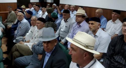 В зале Верховного суда в Магасе. 19 июня 2019 г. Фото Умара Йовлоя для "Кавказского узла" В зале Верховного суда в Магасе. 19 июня 2019 г. Фото Умара Йовлоя для "Кавказского узла"
