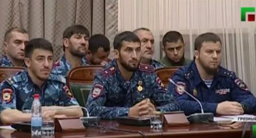 На совещании с участием Рамзана Кадырова. Фото: кадр видео ЧГТРК "Грозный" https://www.youtube.com/watch?v=aCoKuLbaULM На совещании с участием Рамзана Кадырова. Фото: кадр видео ЧГТРК "Грозный" https://www.youtube.com/watch?v=aCoKuLbaULM