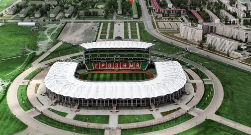 Ахмат-арена в Грозном. Фото Пресс-служба стадиона АХМАТ-АРЕНА. ФОТО: AKHMAT-ARENA.RU Ахмат-арена в Грозном. Фото Пресс-служба стадиона АХМАТ-АРЕНА. ФОТО: AKHMAT-ARENA.RU