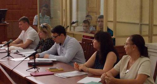 Участники процесса по делу о подготовке беспорядков в Ростове-на-Дону. Фото: Константин Волгин для "Кавказского узла". Участники процесса по делу о подготовке беспорядков в Ростове-на-Дону. Фото: Константин Волгин для "Кавказского узла".