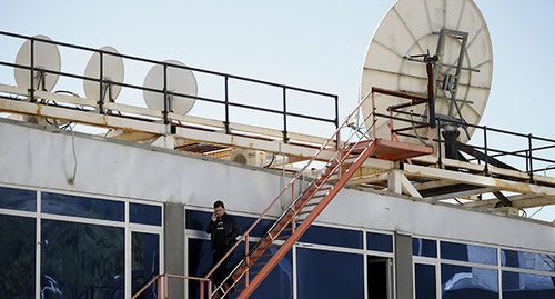 Здание "Рустави 2". Фото: REUTERS/David Mdzinarishvili Здание "Рустави 2". Фото: REUTERS/David Mdzinarishvili