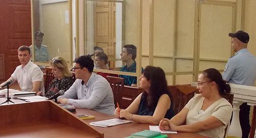 Участники процесса по делу о подготовке беспорядков в Ростове-на-Дону. Фото Константина Волгина для "Кавказского узла"
Участники процесса по делу о подготовке беспорядков в Ростове-на-Дону. Фото Константина Волгина для "Кавказского узла"