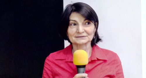 Победительница премии имени Айшат Магомедовой Марина Сеферова. 28 сентября 2019г. Фото Расула Магомедова для «Кавказского узла» Победительница премии имени Айшат Магомедовой Марина Сеферова. 28 сентября 2019г. Фото Расула Магомедова для «Кавказского узла»