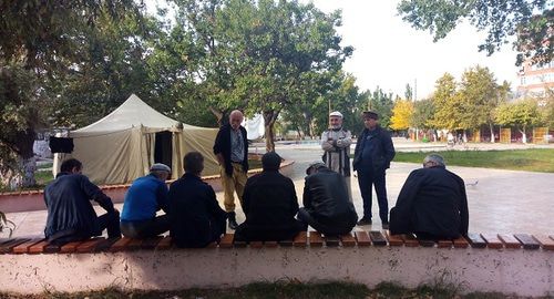 Участники пикета в Махачкале. Фото Расула Магомедова для "Кавказского узла".
