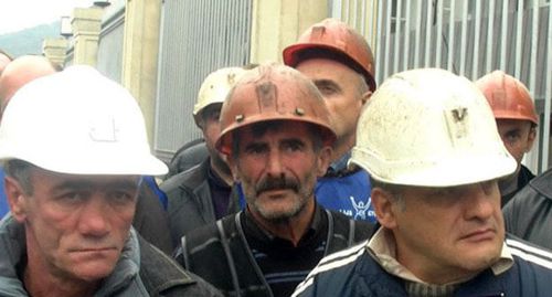 Шахтеры. Фото Беслана Кмузова для "Кавказского узла" Шахтеры. Фото Беслана Кмузова для "Кавказского узла"