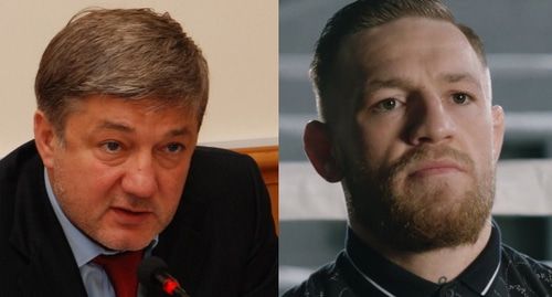 Ризван Курбанов (слева) и Конор Макгрегор. коллаж "Кавказского узла". Фото: пресс-служба правительства Дагестана и Figure, https://commons.wikimedia.org/w/index.php?curid=64706159 Ризван Курбанов (слева) и Конор Макгрегор. коллаж "Кавказского узла". Фото: пресс-служба правительства Дагестана и Figure, https://commons.wikimedia.org/w/index.php?curid=64706159