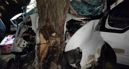 На месте ДТП с микроавтобусом на Ставрополье. Фото: ГИБДД по Ставропольскому краю
На месте ДТП с микроавтобусом на Ставрополье. Фото: ГИБДД по Ставропольскому краю