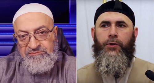 Ливанский богослов Абдуррахман Димашкия и муфтий Чечни Салаху Межиеву. Фото: кадры видео https://www.youtube.com/watch?time_continue=381&v=HIxjvVM7pTM&feature=emb_logo,
http://www.dumchr.ru/single-post/2019/01/26 коллаж "Кавказского узла" Ливанский богослов Абдуррахман Димашкия и муфтий Чечни Салаху Межиеву. Фото: кадры видео https://www.youtube.com/watch?time_continue=381&v=HIxjvVM7pTM&feature=emb_logo,
http://www.dumchr.ru/single-post/2019/01/26 коллаж "Кавказского узла"