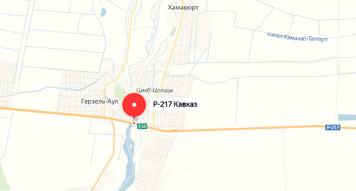 Герзельский мост на карте "Яндекс-карты". Герзельский мост на карте "Яндекс-карты".