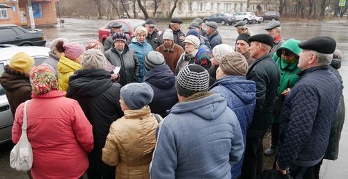 Пикет бывших работников компании "Кингкоул" в Гуково 30 ноября 2019 года. Фото Вячеслава Прудникова для "Кавказского узла" Пикет бывших работников компании "Кингкоул" в Гуково 30 ноября 2019 года. Фото Вячеслава Прудникова для "Кавказского узла"