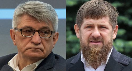 Александр Сокуров,Рамзан Кадыров. коллаж "Кавказского узла". Александр Сокуров,Рамзан Кадыров. коллаж "Кавказского узла".
