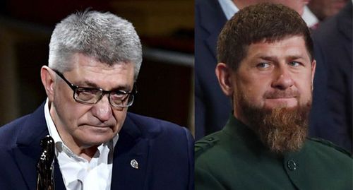Александр Сокуров (слева) и Рамзан Кадыров. Коллаж "Кавказского узла". Фото: REUTERS/Tobias Schwarz/Pool, REUTERS/Maxim Shemetov, коллаж "Кавказского узла" Александр Сокуров (слева) и Рамзан Кадыров. Коллаж "Кавказского узла". Фото: REUTERS/Tobias Schwarz/Pool, REUTERS/Maxim Shemetov, коллаж "Кавказского узла"