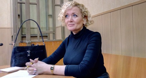 Анастасия Шевченко в зале суда, 17 декабря 2019 года. Фото Константина Волгина для "Кавказского узла"

