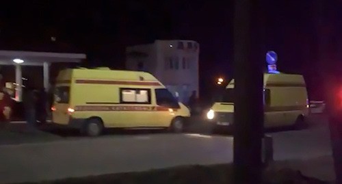 На месте атаки на пост ДПС в Магасе. Стоп-кадр видео tvzvezda.ru
На месте атаки на пост ДПС в Магасе. Стоп-кадр видео tvzvezda.ru