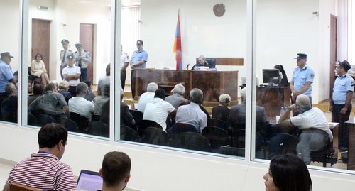 На заседании суда по делу о беспорядках 1 марта 2008 года в Ереване, июль 2019. Фото Тиграна Петросяна для "Кавказского узла" На заседании суда по делу о беспорядках 1 марта 2008 года в Ереване, июль 2019. Фото Тиграна Петросяна для "Кавказского узла"