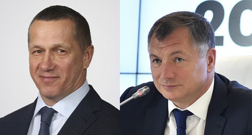 Марат Хуснуллин (справа) и Юрий Трутнев. Коллаж "Кавказского узла", Фото: government.ru https://ru.wikipedia.org/ Марат Хуснуллин (справа) и Юрий Трутнев. Коллаж "Кавказского узла", Фото: government.ru https://ru.wikipedia.org/