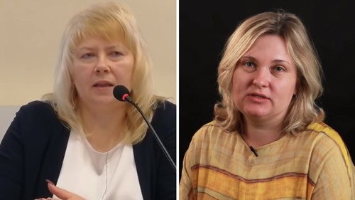Марина Дубровина (слева) и Елена Милашина. Коллаж "Кавказского узла" из скриншотов видео: https://youtu.be/Tike0SC4rgw и https://youtu.be/GL0PmG9ZdGY Марина Дубровина (слева) и Елена Милашина. Коллаж "Кавказского узла" из скриншотов видео: https://youtu.be/Tike0SC4rgw и https://youtu.be/GL0PmG9ZdGY