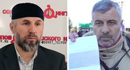Муса Мусальгов и Барах Чемурзиев. Фото: Стоп-кадр видео канала YouTube Prospekt 06 https://www.youtube.com/watch?v=Y0Y81wD1UfM кадр видео Кавказ.Реалии https://www.youtube.com/watch?v=sK0TN_VlQnU Коллаж "Кавказского узла" Муса Мусальгов и Барах Чемурзиев. Фото: Стоп-кадр видео канала YouTube Prospekt 06 https://www.youtube.com/watch?v=Y0Y81wD1UfM кадр видео Кавказ.Реалии https://www.youtube.com/watch?v=sK0TN_VlQnU Коллаж "Кавказского узла"