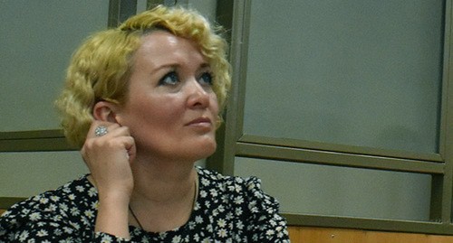 Анастасия Шевченко в зале суда, 18 марта 2020 года. Фото Константина Волгина для "Кавказского узла" Анастасия Шевченко в зале суда, 18 марта 2020 года. Фото Константина Волгина для "Кавказского узла"