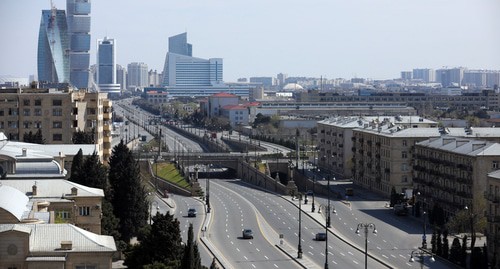 Улица Баку во врем карантина. Фото Азиза Каримова для "Кавказского узла" Улица Баку во врем карантина. Фото Азиза Каримова для "Кавказского узла"