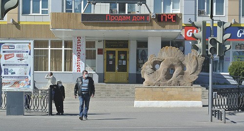 Элиста, апрель 2020 г. Фото Бадмы Бюрчиева для "Кавказского узла" Элиста, апрель 2020 г. Фото Бадмы Бюрчиева для "Кавказского узла"
