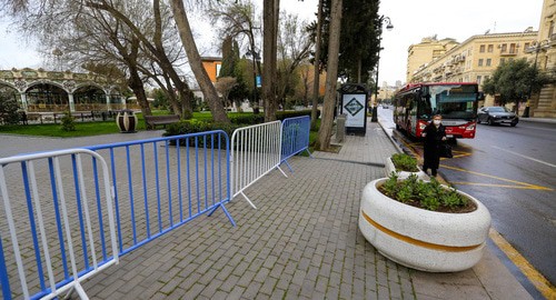 Пустые улицы Баку. Апрель 2020 г. Фото Азиза Каримова для "Кавказского узла" Пустые улицы Баку. Апрель 2020 г. Фото Азиза Каримова для "Кавказского узла"