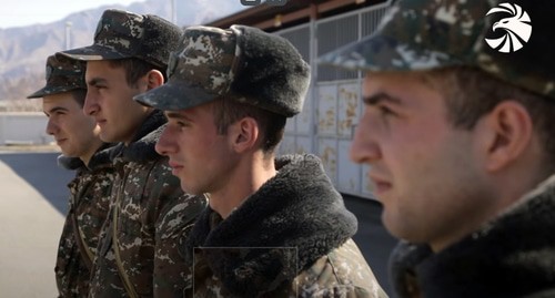 Новобранцы Армии защиты Карабаха. Кадр видео МО Армении http://www.mil.am/hy/news/7636 Новобранцы Армии защиты Карабаха. Кадр видео МО Армении http://www.mil.am/hy/news/7636