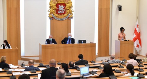 Заседание парламента Грузии. Фото: пресс-служба парламента Грузии Заседание парламента Грузии. Фото: пресс-служба парламента Грузии