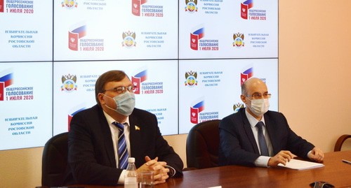 Пресс-конференция в ростовском облизбиркоме. Фото: пресс-служба администрации Ростовской области. Пресс-конференция в ростовском облизбиркоме. Фото: пресс-служба администрации Ростовской области.