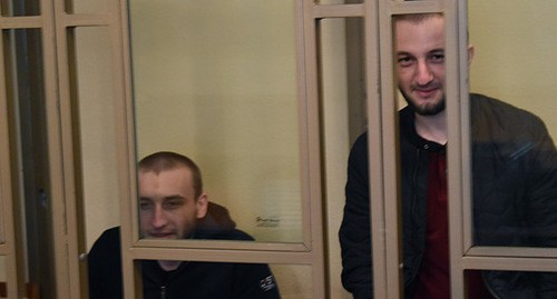 Мухтар и Исмаил Курбановы в зале суда. Фото Константина Волгина для "Кавказского узла" Мухтар и Исмаил Курбановы в зале суда. Фото Константина Волгина для "Кавказского узла"