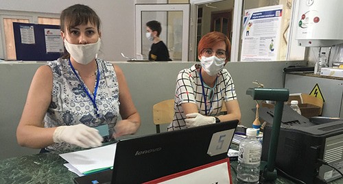 Голосование в Ейске. 1 июля 2020 г. Фото Анны Грицевич для "Кавказского узла" Голосование в Ейске. 1 июля 2020 г. Фото Анны Грицевич для "Кавказского узла"
