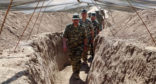 Военные азербайджаснкой армии. Фото пресс-службы МО Азербайджана https://mod.gov.az/az/news/mudafie-naziri-on-xett-bolmelerinde-olub-video-31397.html Военные азербайджаснкой армии. Фото пресс-службы МО Азербайджана https://mod.gov.az/az/news/mudafie-naziri-on-xett-bolmelerinde-olub-video-31397.html