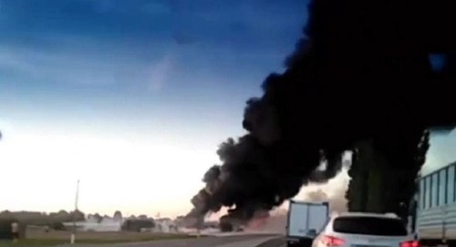 Скриншот видео из телеграм-канала «ЧП Краснодар», tmtr.me/chp_krd
