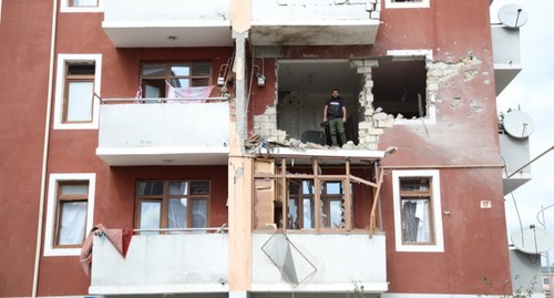 Поврежденный обстрелом дом в Тертерском районе. Фото Азиза Каримова для "Кавказского узла" Поврежденный обстрелом дом в Тертерском районе. Фото Азиза Каримова для "Кавказского узла"