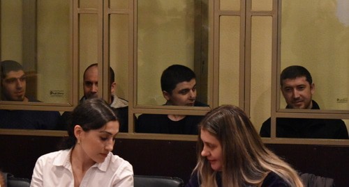 Шамиль Магомедов, Самир Ибрагимов, Хидирнаби Казуев и Габибула Халдузов. Фото Константина Волгина для "Кавказского узла" Шамиль Магомедов, Самир Ибрагимов, Хидирнаби Казуев и Габибула Халдузов. Фото Константина Волгина для "Кавказского узла"