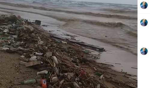 Мусор на берегу Каспийского моря Фото: скриншот с видео на странице nikomagomedov_ziyavdin в Instagram https://www.instagram.com/nikomagomedov_ziyavdin/ Мусор на берегу Каспийского моря Фото: скриншот с видео на странице nikomagomedov_ziyavdin в Instagram https://www.instagram.com/nikomagomedov_ziyavdin/