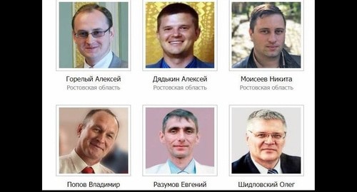 Шестеро обвиняемых в экстремизме ростовских Свидетелей Иеговы*. Скриншот со страницы сайта, где собрана информация об уголовных делах в отношении российских Свидетелей Иеговы*. Шестеро обвиняемых в экстремизме ростовских Свидетелей Иеговы*. Скриншот со страницы сайта, где собрана информация об уголовных делах в отношении российских Свидетелей Иеговы*.