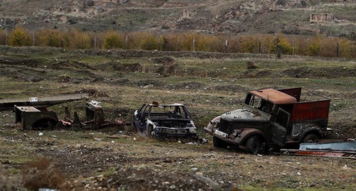 На месте боев в Нагорном Карабахе. Декабрь 2020 г. Фото Азиза Каримова для "Кавказского узла" На месте боев в Нагорном Карабахе. Декабрь 2020 г. Фото Азиза Каримова для "Кавказского узла"