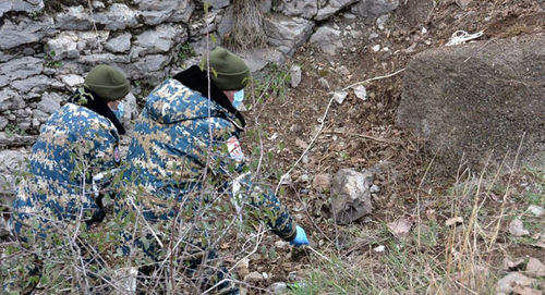 Поиски погибших в Нагорном Карабахе. Фото: пресс-служба Государственной службы по чрезвычайным ситуациям Республики Арцах https://www.facebook.com/RescueServiceOfTheNKR/ Поиски погибших в Нагорном Карабахе. Фото: пресс-служба Государственной службы по чрезвычайным ситуациям Республики Арцах https://www.facebook.com/RescueServiceOfTheNKR/