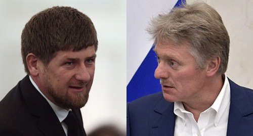 Рамзан Кадыров (слева) и Дмитрий Песков. Коллаж "Кавказского узла" Фото: REUTERS/Sergei Karpukhin Sputnik/Alexei Nikolsky/Kremlin via REUTERS Рамзан Кадыров (слева) и Дмитрий Песков. Коллаж "Кавказского узла" Фото: REUTERS/Sergei Karpukhin Sputnik/Alexei Nikolsky/Kremlin via REUTERS