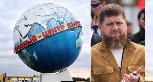 Стелла при въезде в Грозный, Рамзан Кадыров. Фото Далибор З. Чватал https://commons.wikimedia.org/wiki/Category:Grozny, пресс-служба Рамзана Кадырова https://vk.com/ramzan. Коллаж "Кавказского узла" Стелла при въезде в Грозный, Рамзан Кадыров. Фото Далибор З. Чватал https://commons.wikimedia.org/wiki/Category:Grozny, пресс-служба Рамзана Кадырова https://vk.com/ramzan. Коллаж "Кавказского узла"